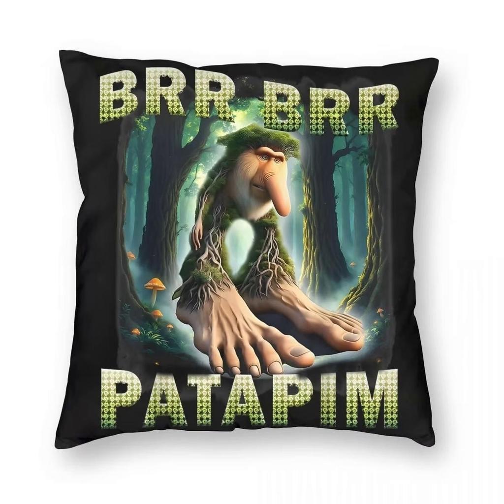 Italian Brainrot Meme Tralalero Tralala Pillowcase Soft Polyester Cushion Cover Decor Brr Brr Patapim Pillow Case Cover