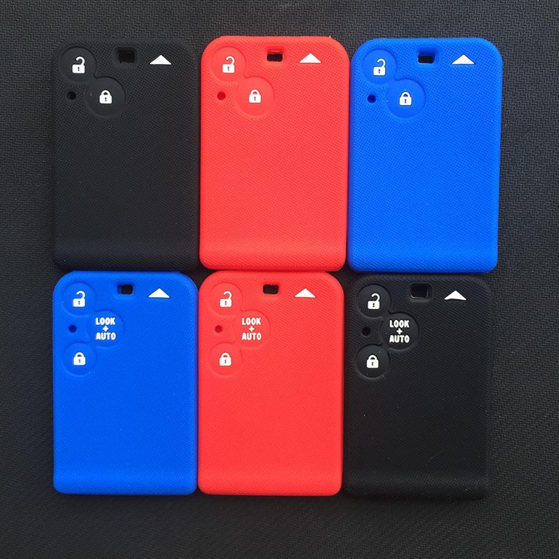 2 3 Buttons Silicone Car Key Protective Case Shell Cover For Renault Laguna Espace Vel-Satis Smart Key Card