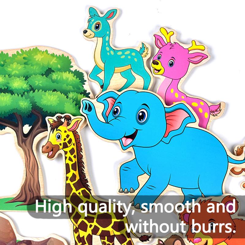 Kids Montessori Logic Thinking Game Scene Puzzles Matching Intellectual Problems Imagination Board Game Children Educational Toy