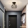 Modern Minimalist Crystal Bullseye Ceiling Light - Luxury Pendant for Living Room, Aisle, or Dining Area