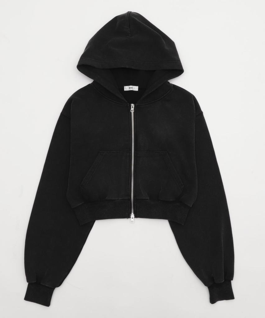 WEGO Short Zip Solid Casual Size Sumikuro Women's Hoodie, Color, Fall/Winter Outerwear, Gift, F,