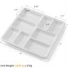 MEEDEN Ceramic Watercolor Palette, 8 Holes, Easy to Clean, Convenient for Color Sorting, Mini Square, 19 x 19 x 2.3 cm