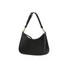 Tory Burch Logo Embossed Gold Accessories Leather Crescent Handheld Crossbody Shoulder Bag Women bags Black 162899-001