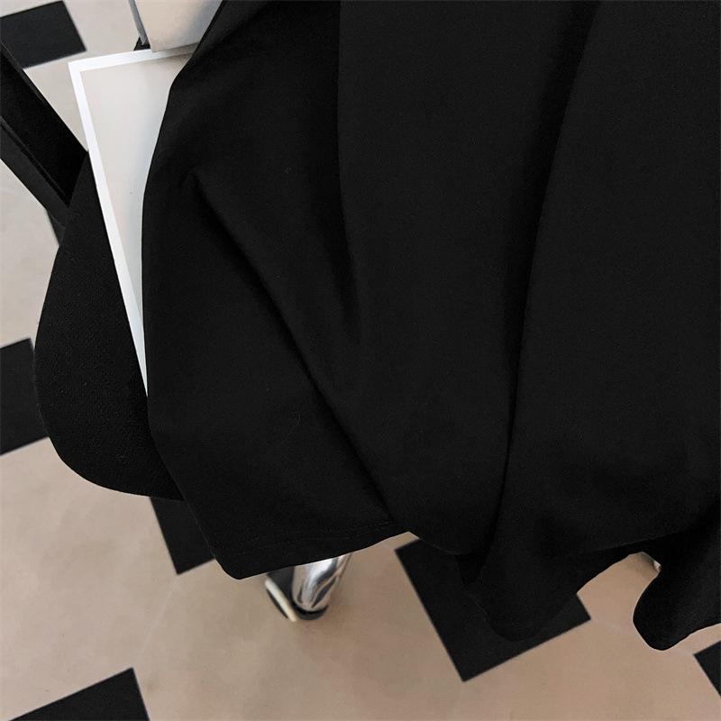 Plus Size V-Neck Mid-Length Loose Short-Sleeve T-Shirt for Women