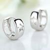 Xiaomi Huitan Trendy Small Circle Hoop Earrings with Star Cubic Zirconia Crystal Silver Color Fancy Earrings for Women Wedding Jewelry