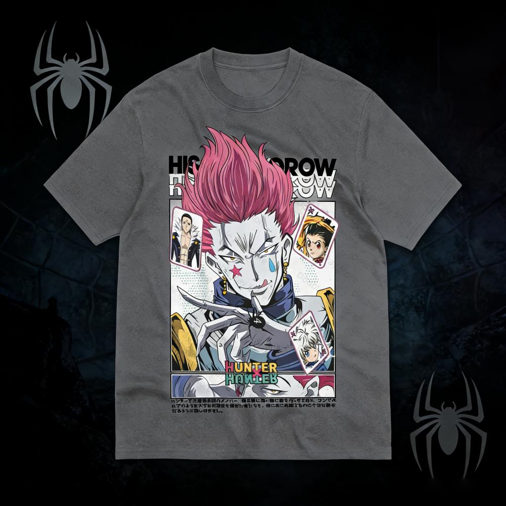 Hisoka Summer Shirt Hunter X Hunter Unisexga Strip HXH Anime Unisex Tshirt TShirt Tee Kids Tshirt Unisexs Shirts Women tshirts S