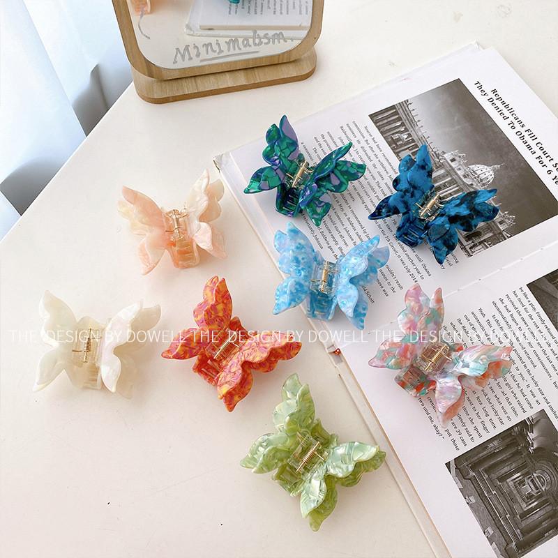 Handcrafted Acetate Material Butterfly Hair Clip For Stylish Updos And Casual Looks