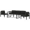 6 Piece Garden Lounge Set with Cushions Aluminum Anthracite