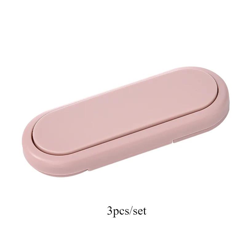 3pcs Anti-Pinch Safety Locks - Multifunctional Hand&Cabinet Door Locks for Refrigerator,Drawer Protection,Plastic,Refrigerator Locks,Protective Lock