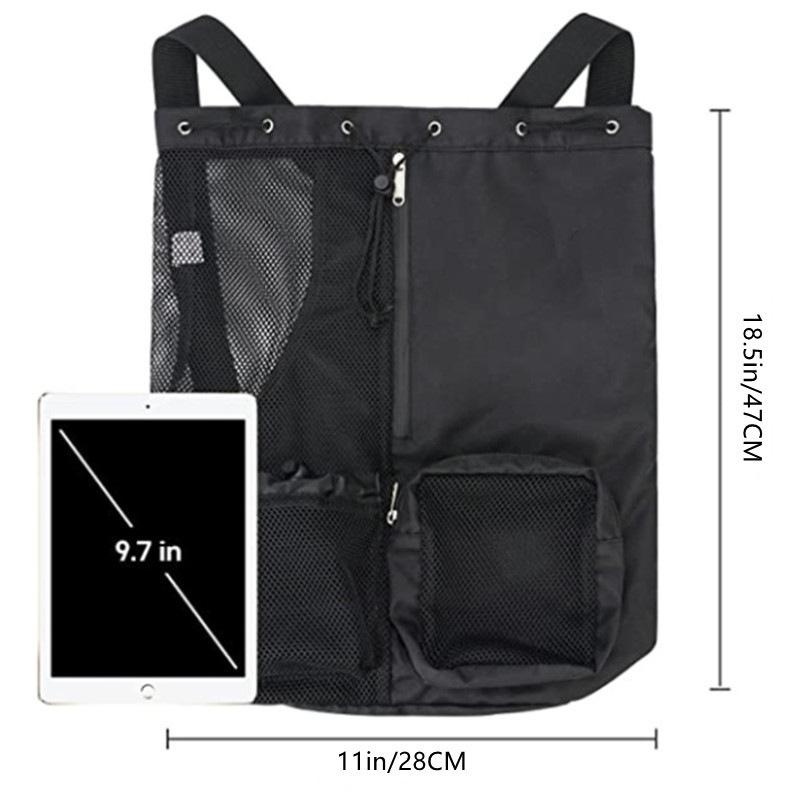 Neue Schwimmtasche Netz-Rucksack mit Kordelzug Gürtel Nassbeutel Strandrucksack Fitnessstudio und Trainingsausrüstung