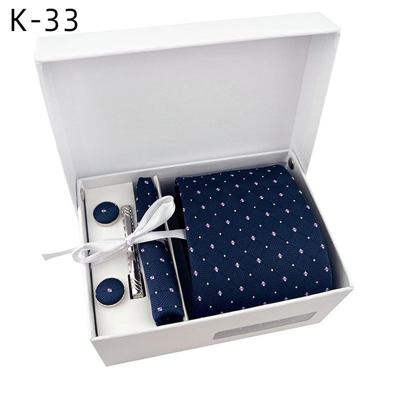 

Мужской подарочный набор из 6 галстуков, карман для галстука, полотенце, шарф, манжета