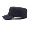 Velvet Thick Rhombus Baseball Cap Middle-Aged Men's Autumn Winter Warm Ear Protection Flat Cap Outdoor Cap