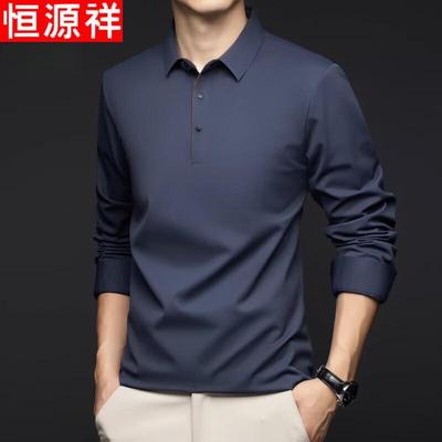 Hengyuanxiang Langarm-Poloshirt für Herren