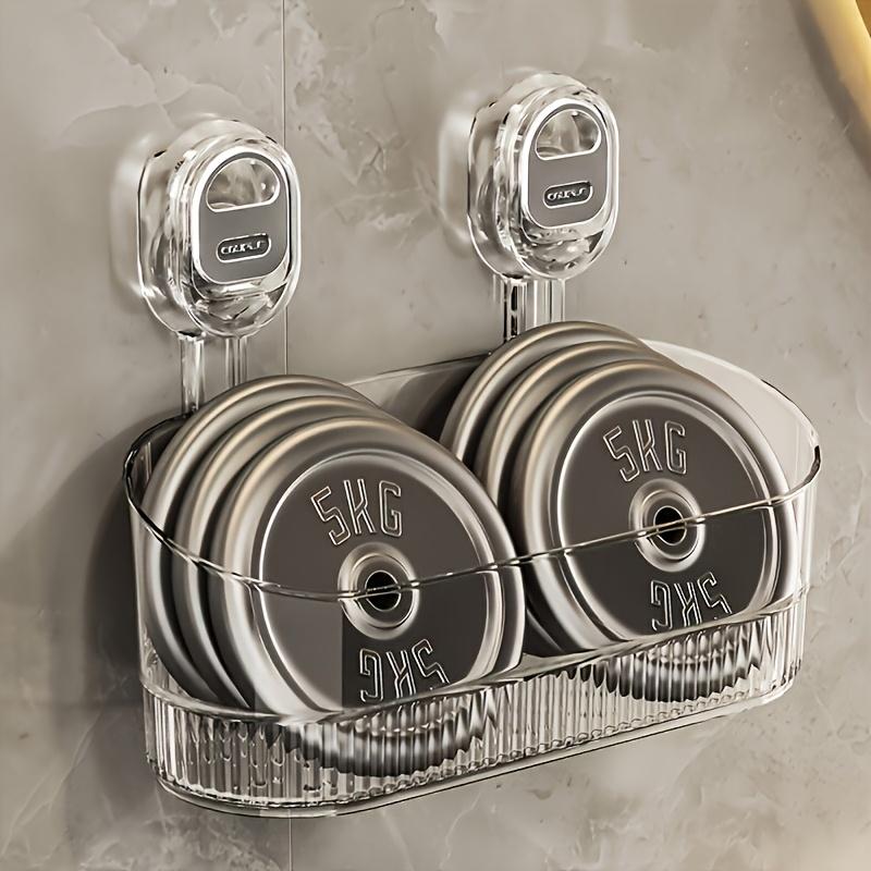 Luksusowa Ścienna Półka Storage z Przyssawką - Nie wymaga wiercenia, Wytrzymały Plastikowy Organizer na Akcesoria do Prysznica, Kosmetyki i Artykuły Toaletowe