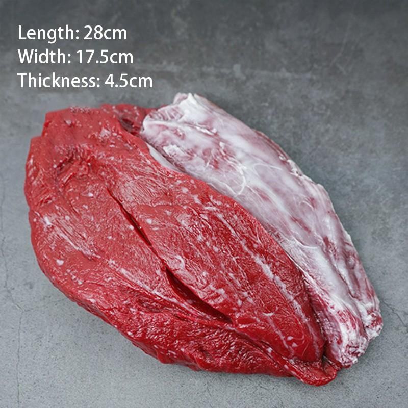 1PC Fake Food Meat Restaurant Store Shop Decor Artificial Food Fake Beef Chops Artificial Meat Meat Model Decor Props