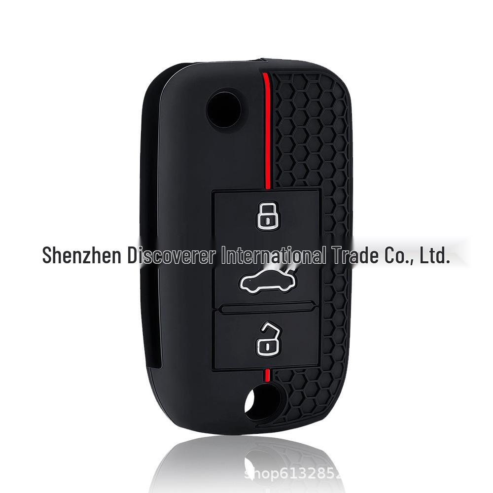 3-Button Honeycomb Pattern Silicone Key Cover for MG GS, MG5, MG7, Ruixing, Roewe 350