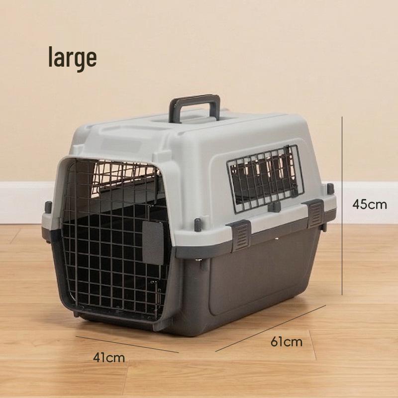 Durable Pet Airline Crate: Washable, Dirt-Resistant Cat & Dog Carrier for Outdoor Travel