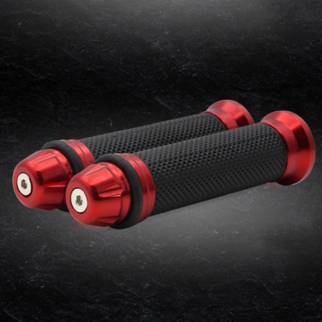 Fashion 1Pair Motorcycle Handle Grips Anti-Slip Handlebar Bar Bicycle Rubber Mountain Cycle