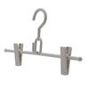 Shinkohanger Mono Closet Skirt Hanger Set of 2 with Clips, Connecting Hooks, and Swivel Hooks, Gray, 36 X 20 X 3 Cm