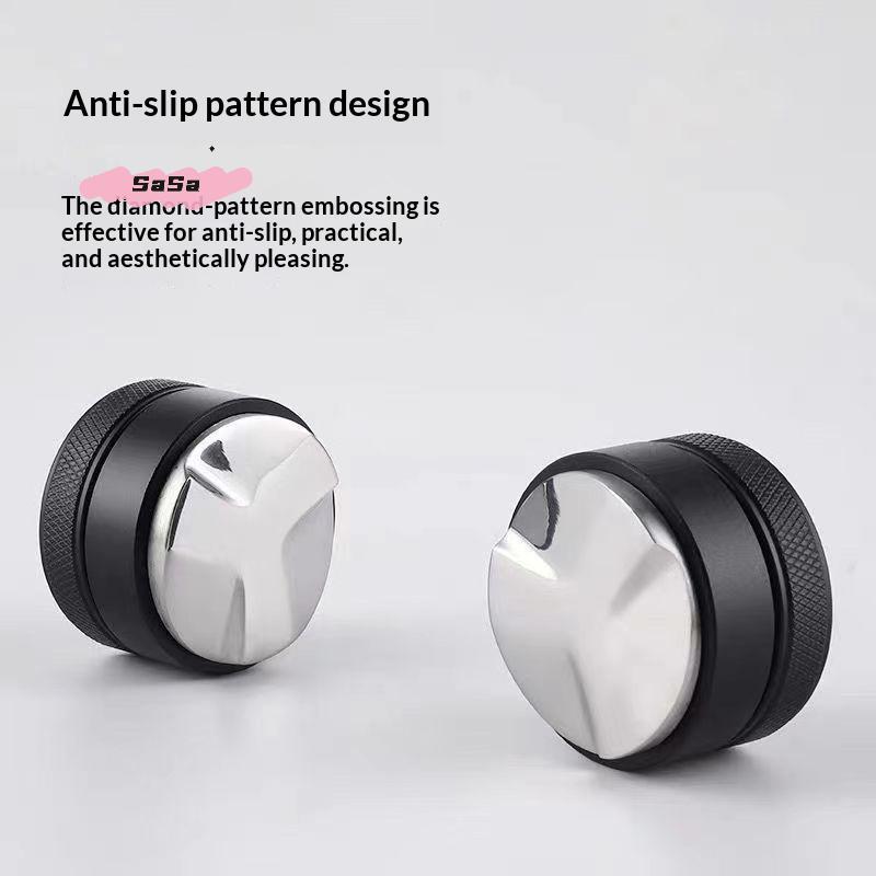 Adjustable Palm Tamper Coffee Distributor Espresso Leveler with 3 Angled Slopes Fits 51/53/58mm - Espresso Distribution Tool