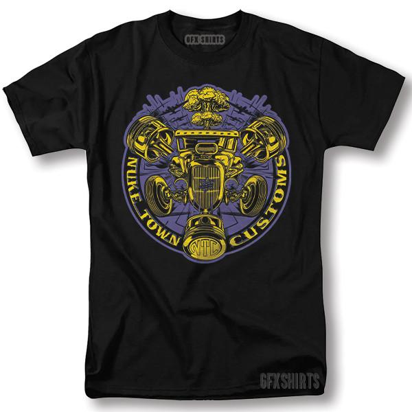 Hot Rod Shirt Drag Race Rat Rod Retro Classic Vntg Graphic Design T-Shirt Unisex T-Shirt L