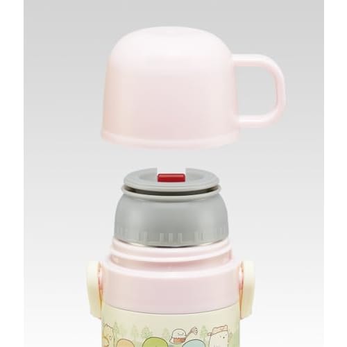 Skater Children's Stainless Steel Water Bottle 2-Way Direct Drinking 470ml Cup Drinking 430ml Sumikkogurashi Mole House Child-friendly Lightweight Typ
