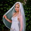 Short Wedding Veil for Bride White Bridal Veil Beach Wedding Party Veil Headpiece Engagement Event Formal Veil Headdress