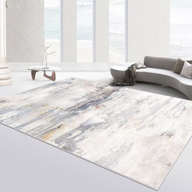 Moderner abstrakter Teppich für Wohnzimmer Minimalismus Dekoration Sofa Große Fläche Teppiche Fusselfrei Schlafzimmer Bettseite Rutschfeste Matte Boden