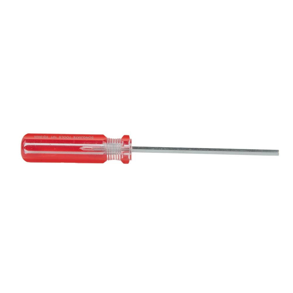 Hexagon Screwdriver Silver+Red Single Flat Head Hex Steel Toys