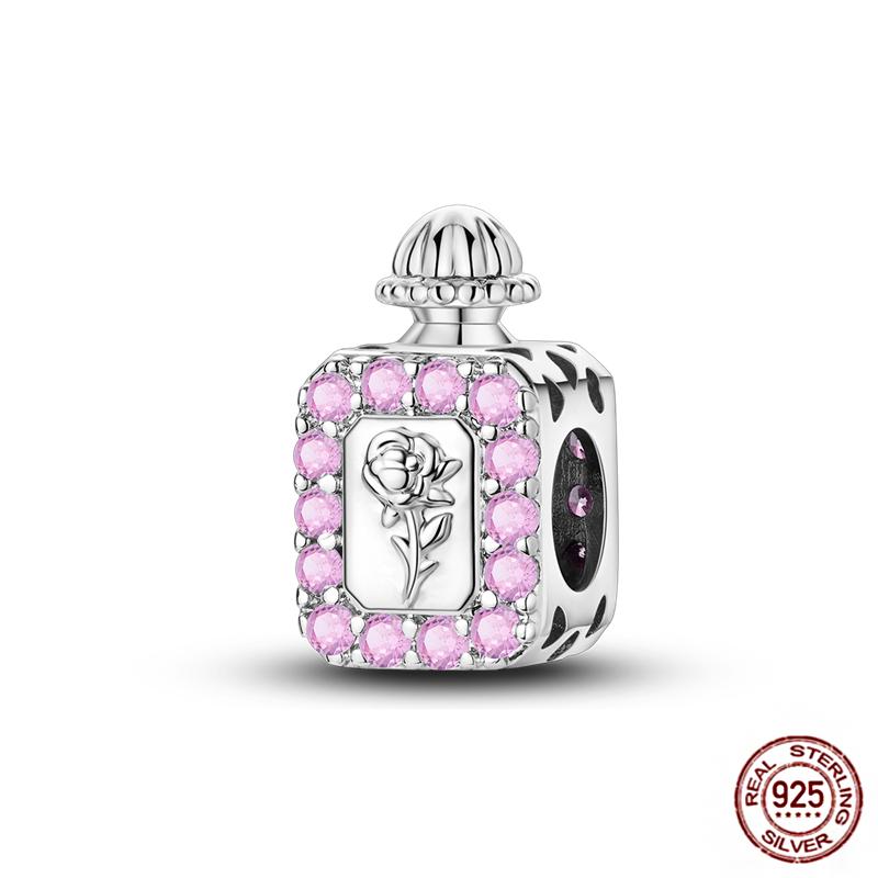 Daily Articles Copper Pink Perfume Charms Camera Dumbbell Smart Watch Beads Fit Original Bracelets Diy Jewelry Gift