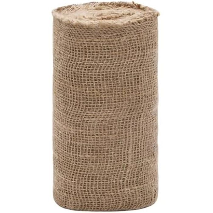 Rouleau de Jute - vidaXL - 0,25x10 m - 100% Naturel - Décoration Intérieure - Chemin de Table