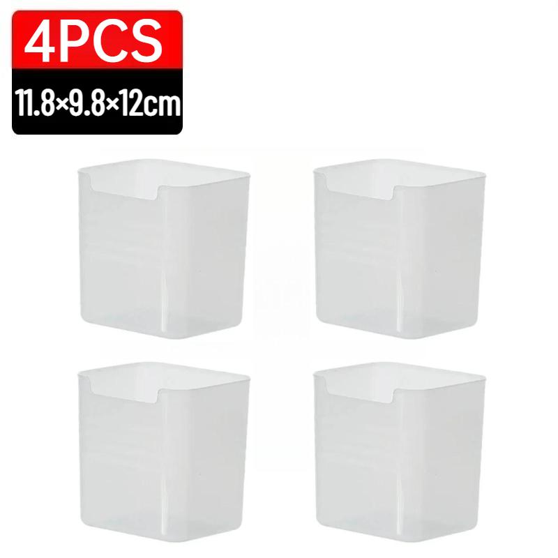 5/1Pcs Refrigerator Organizer Box Fridge Side Door Storage Container Plastic Translucent Kitchen Food Fruit Spice Storage Box