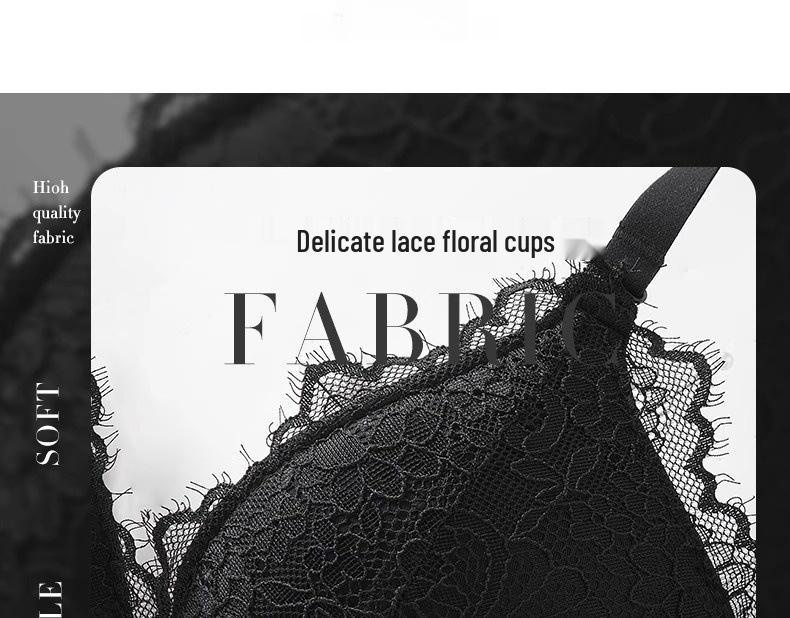 Summer Lace Push-Up Wireless Bra: Enhances Small Chest, Anti-Sag Support, Sexy Triangle Cup Design