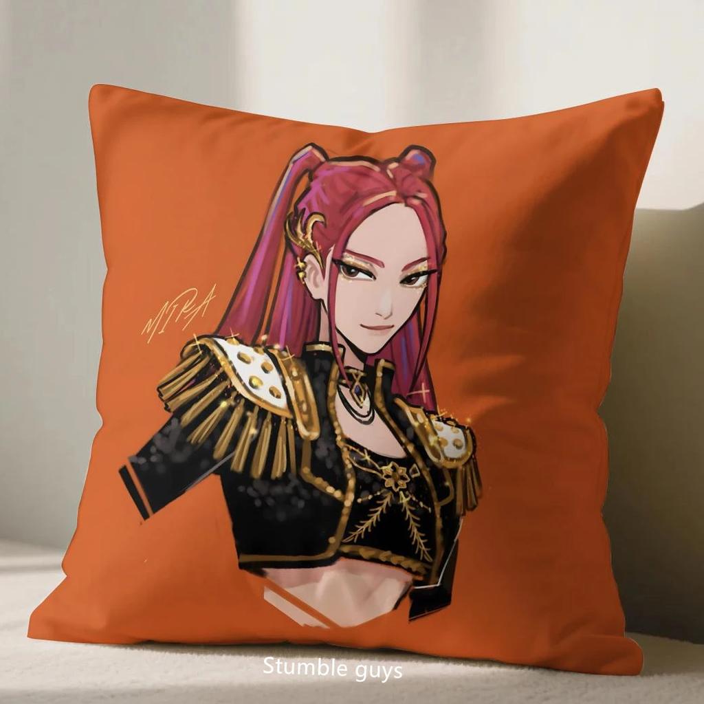 Demon Hunters Kpop Pillowcase Sofa Anime 45X45cm Cushion Cover Soft Touch