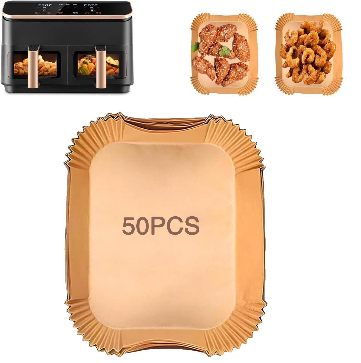 Hârtii de copt pentru friteuză cu aer cald pentru COSORI 8.5L/Ninja AF500EU/ Hârtii antiaderente pentru friteuză cu aer cald Accesorii pentru friteuză cu aer cald