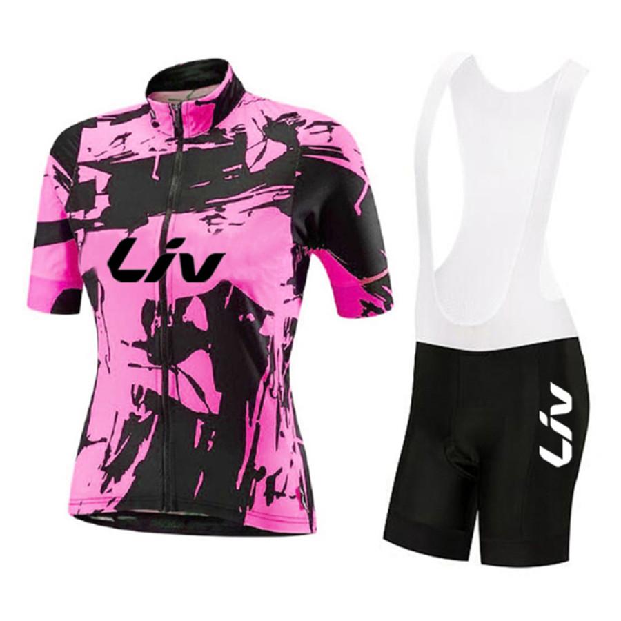 Women Short Sleeve 2026 Summer Breathable Cycling Suit Set Road Bike Jersey Set BIB Gel Shorts Sport Suit Female Bicycle Clothes MTB Dress