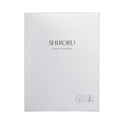 SHIRORU Pururun Face Mask Premium Moisturizing X Pore Repair Also Used In Cosmetic 5 Sheets X 1 Box "Contains Exosomes, Medicine!"