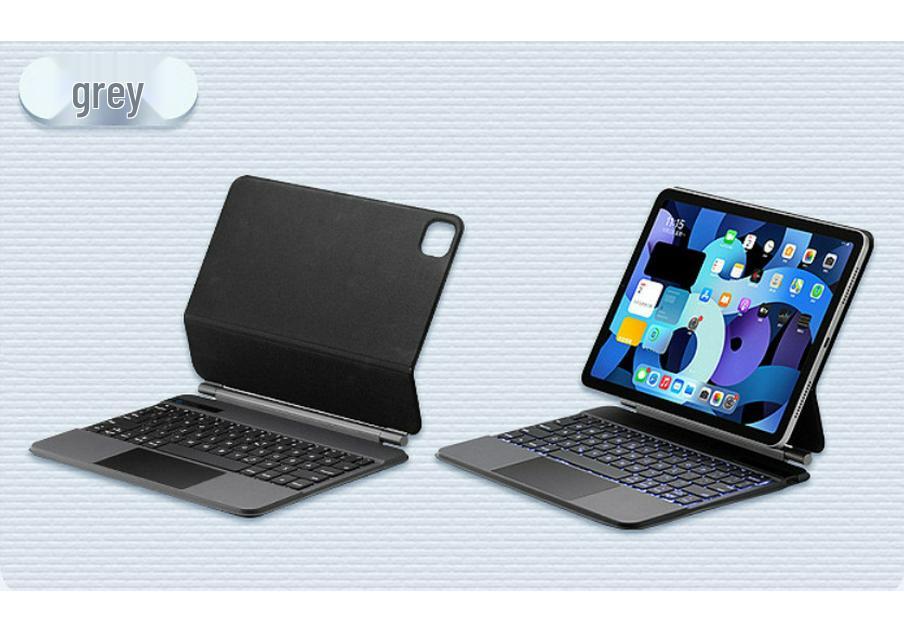 Magnetic Suspension Magic Keyboard for iPad Air 11th Gen & Pro 13 - Backlit with Sleep Air 5 Protective Case