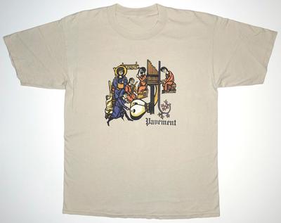 VTG Pavement Band Monk Band 90's Tour Cotton White T Shirt S-5XL EN693 Unisex T-Shirt