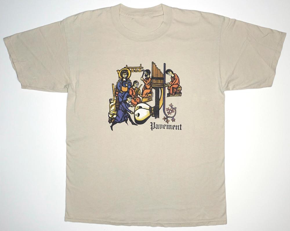 

VTG Pavement Band Monk Band 90 s Tour Cotton White T Shirt S-5XL EN693 Unisex T-Shirt XL