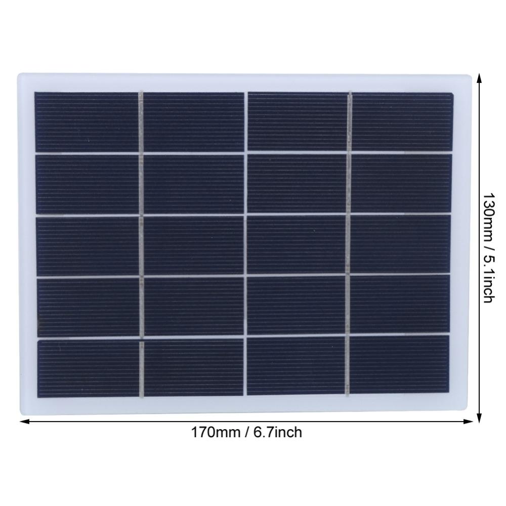 3W 5V Solar Panel Mini DIY Solar Panel Durable Portable Solar Panel Outdoor