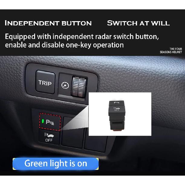 ZJCGO Parking Sensor Kit Car Parktronic Backlight Reverse Radar Monitor System for Honda CR-V CRV 2017 2018 2019 2020 2021 2022