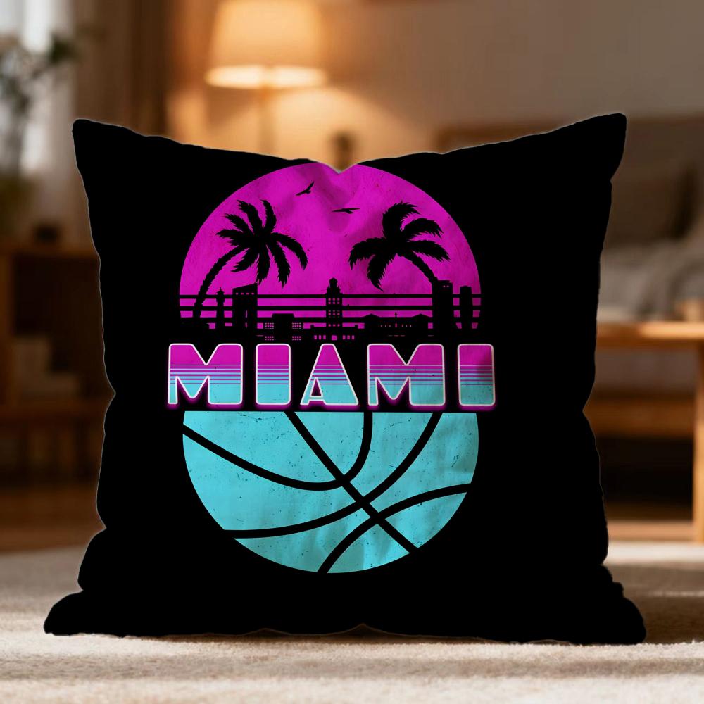 Hot MMiami Viceer Cushion Cover Soft Washable Pillow Case Multi-Scene for Couch Bed Travel Office Use 30cmx30cm