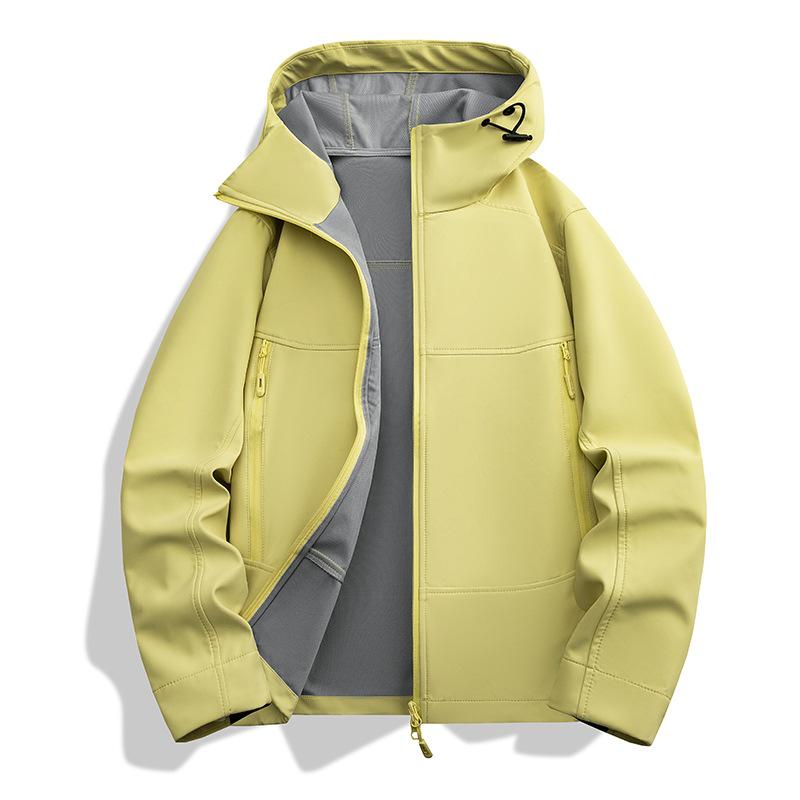 2026 Lightweight Windproof Waterproof Softshell Jacket for Men & Women - Breathable, Hooded, Thin Fleece for Mountaineering