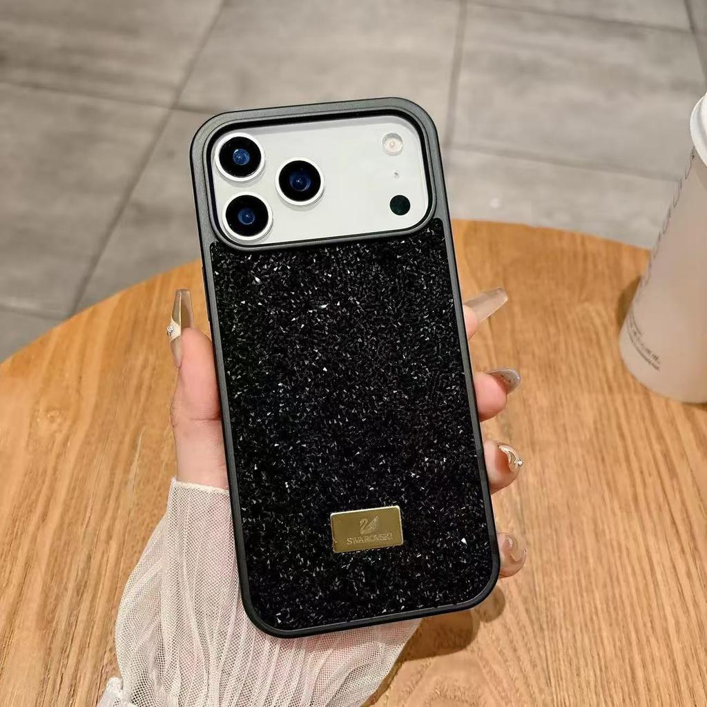 Luxury fashion Bling Rhinestone Gem diamond Soft phone case for iphone17 16 15 11 12 13 14 18 Pro Max Glitter Camera protection cover Coque