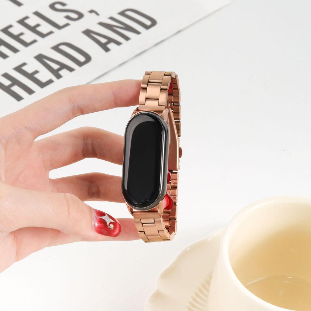 Xiaomi Band 8/9 Pro Mailänder Edelstahl-Armband