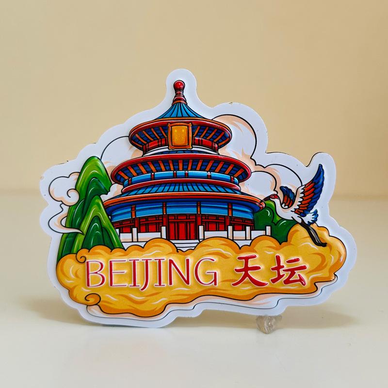 Popular Chinese city Locker Magnet 3d cartoon Refrigerator Magnet Resin Fridge Magnet for Kitchen Decoration