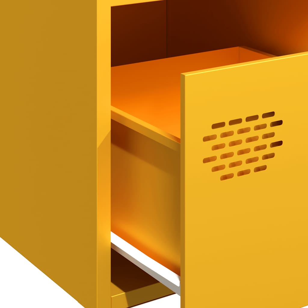 Sideboard Mustard Yellow 68 x 39 x 73.5 cm Cold Rolled Steel