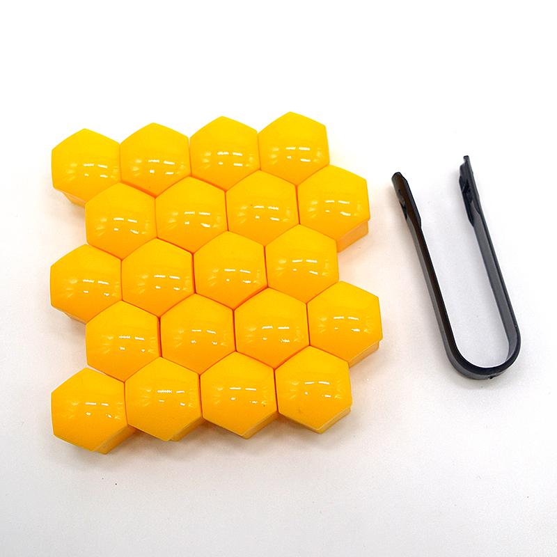 17/19/21MM Car Wheel Nut Head Cover Caps Protection Anti-Rust Auto Hub Screw Cover Car Tyre Nut Bolt Exterior Decoration 20Pcs