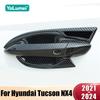 For Hyundai Tucson NX4 2024 Hybrid N Line ABS Car Door Handle Bowl Cover Trim Stickers Decoration Accessories